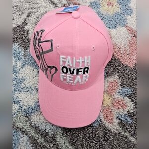 Pink Faith Over Fear Women's Cap